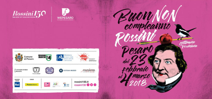 Parte il ‘Buon non compleanno di Rossini’, una grande festa sotto il segno del Cigno