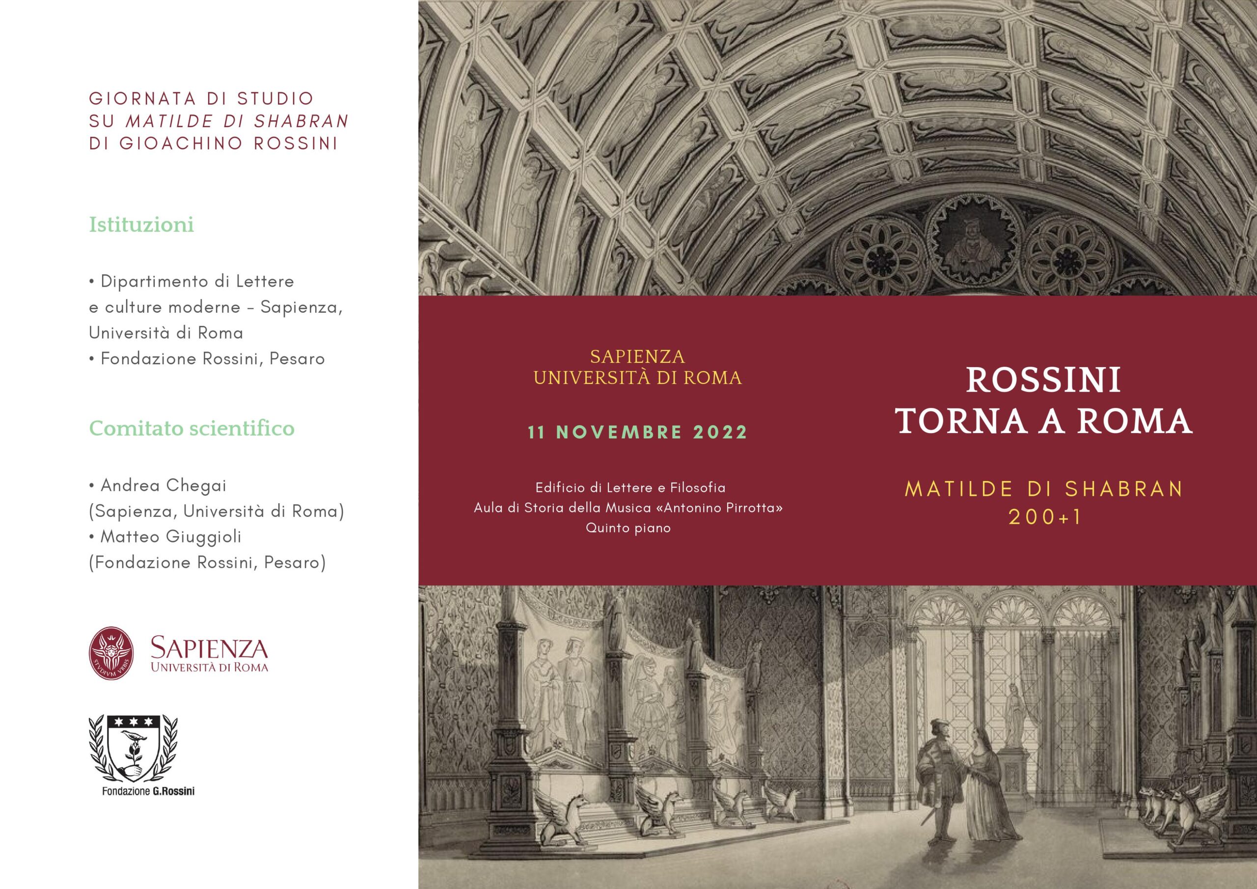 ROSSINI TORNA A ROMA – MATILDE DI SHABRAN 200+1