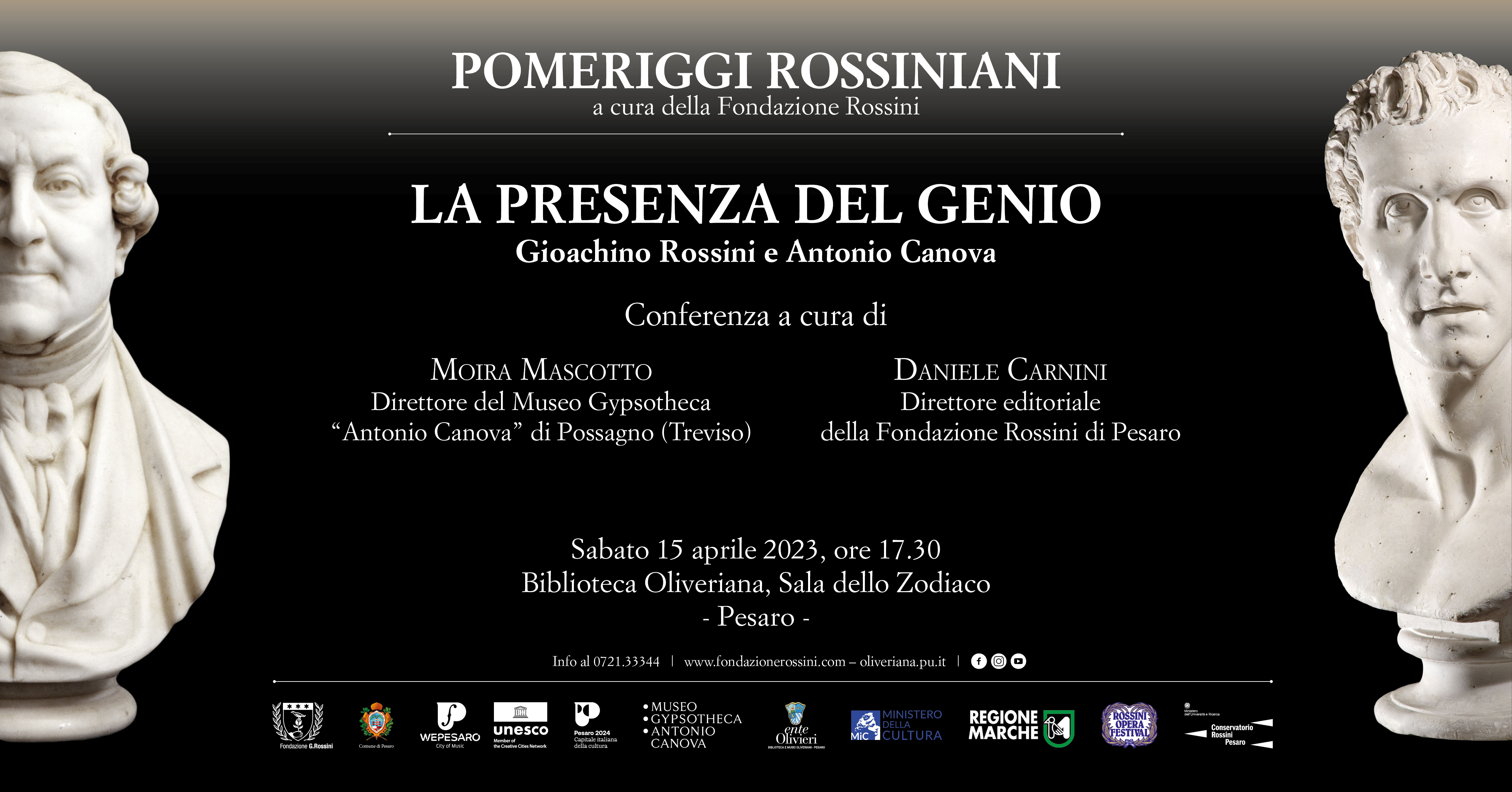 La presenza del genio. Gioachino Rossini e Antonio Canova