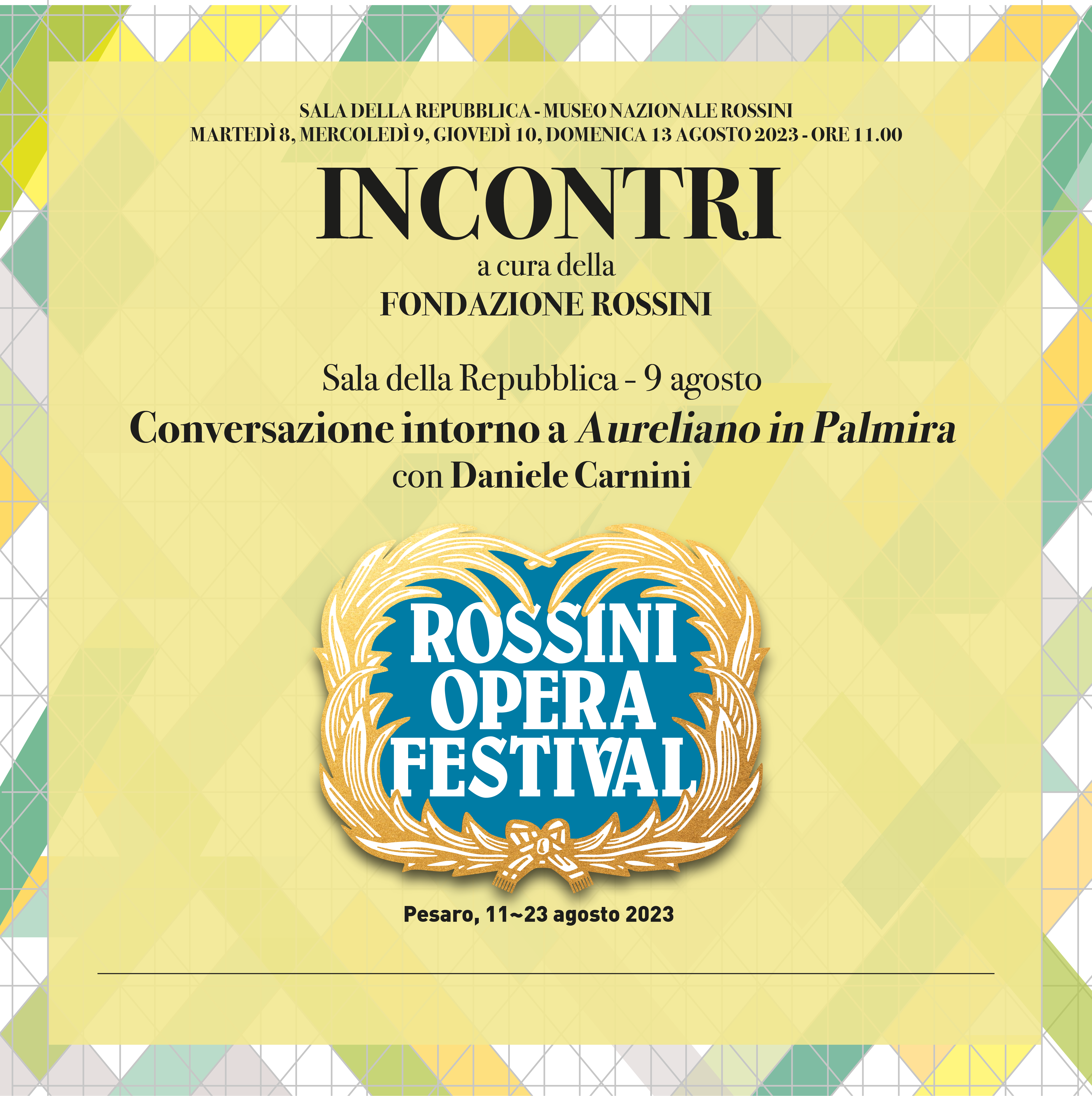 Conversazione intorno a Aureliano in Palmira