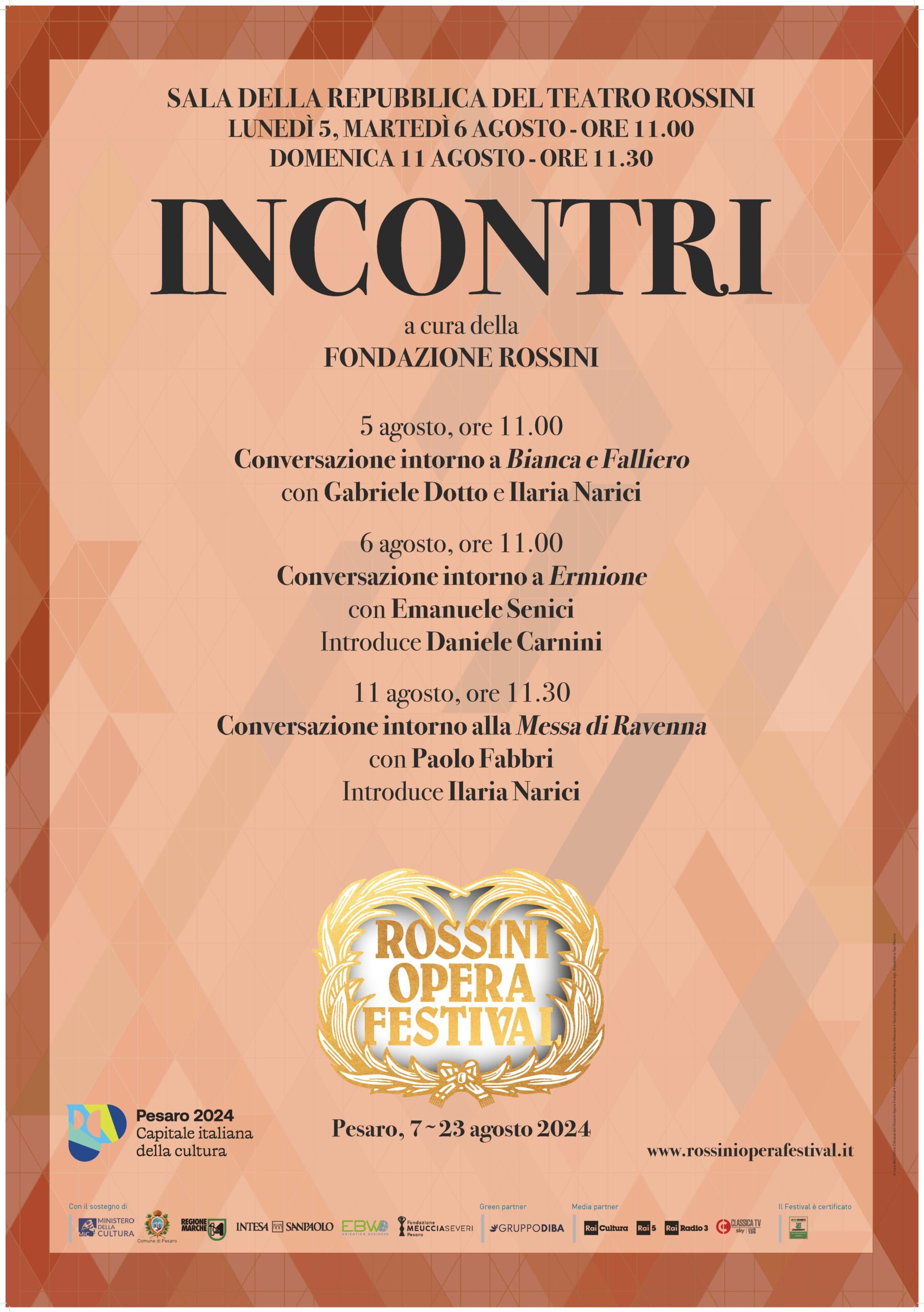 INCONTRI a cura della Fondazione Rossini
