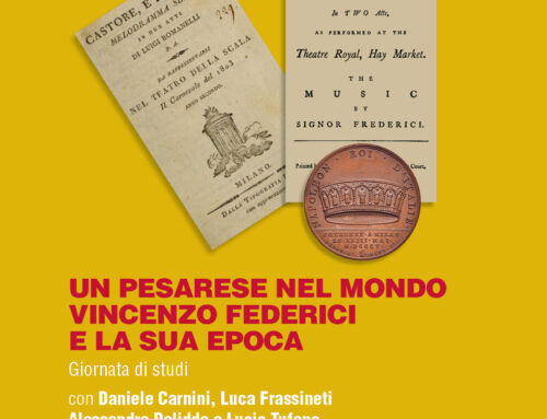 UN PESARESE NEL MONDO VINCENZO FEDERICI E LA SUA EPOCA